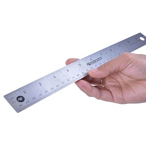 0073577104150 - WESTCOTT Metall-Lineal mit Kork-Rückseite Länge 300 mm