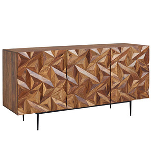 WOHNLING Sideboard, WL6.562 sheesham 144,0 x 47,0 x 72,0 cm, 1 St.