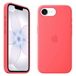 Apple Silikon Case mit MagSafe Handyhülle für Apple iPhone 17e guavepink