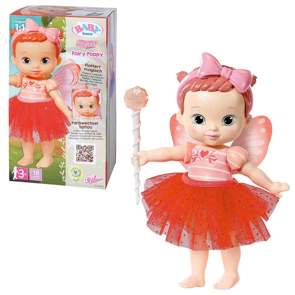 Zapf Creation® Storybook Fairy Poppy Baby Born Puppen