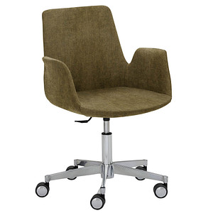 Mayer Besuchersessel myHELIOS moos Aluminium Stoff 65,0 x 65,0 x 82,0 – 93,0 cm, 1 St.