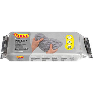 JOVI Modelliermasse Air Dry Clay 500g Grau