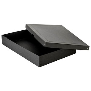 Falken Aufbewahrungsbox PureBox Black 22001768, mit Deckel, Pappe schwarz 4014481245009 Falken