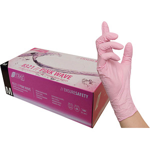 4059904035607 - Einweghandschuhe PINK WAVE 8321 lebensmittelecht rosa Größe M   8 Nitril 4059904035607 100 Stück