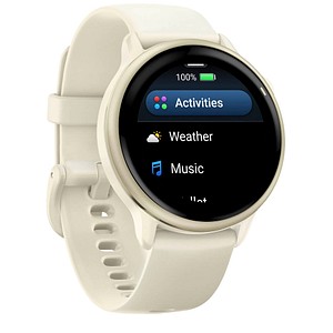0753759342814 - GARMIN Vivoactive 6 Smartwatch bone lunargold