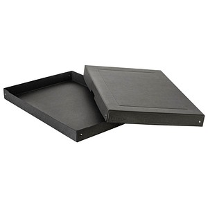 Falken Aufbewahrungsbox PureBox Black 22001680, mit Deckel, Pappe schwarz 4014481245023 Falken