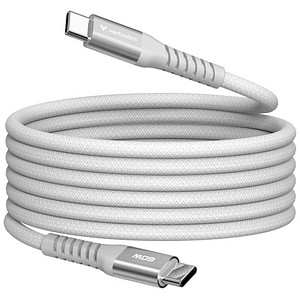 verbatim Sync & Charge magnetisches Ladekabel grau, Kabellänge: 1,2 m, 60 W