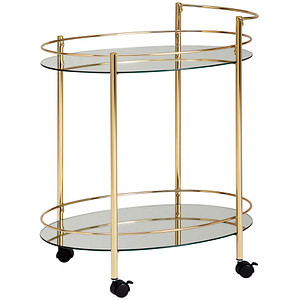 4250950290587 - WOHNLING Servierwagen gold 670 x 460 x 790 cm