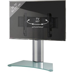 TV-Ständer Windoxa Maxi silber, mattglas