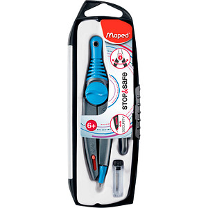 3154141925115 - maped STOP&SAFE Zirkelset 3tlg Zirkel Schnellverstellzirkel blau lila oder rot 3154141925115 - maped STOP&SAFE Zirkelset 3tlg Zirkel Schnellverstellzirkel blau lila oder rot