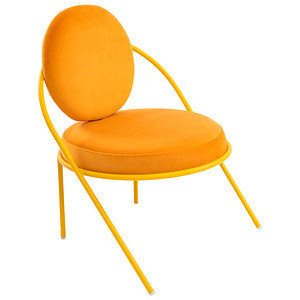 meet powered by PAPERFLOW Sessel SATURNE safran Stoff 70,0 x 73,0 x 88,0 cm, 1 St.