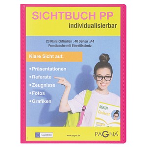 4009212065520 - School Sichtbuch DIN A4 20 Hüllen dunkelrosa 4009212065520 Pagna 4009212065520 - School Sichtbuch DIN A4 20 Hüllen dunkelrosa 4009212065520 Pagna