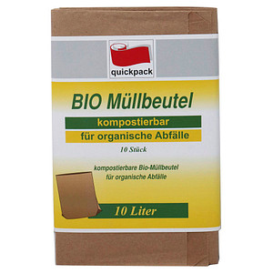 4008284078513 - Bio-Öko-Papierbeutel Abfallbeutel 10l ca390 x 360 mm natur 4008284078513 10 Stück