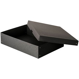 Falken Aufbewahrungsbox PureBox Black 22001688, mit Deckel, Pappe schwarz 4014481245047 Falken