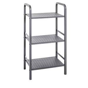 HAKU Möbel Bücherregal grau 3 Fachböden