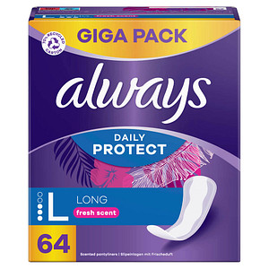 always Slipeinlagen Daily Protect Long, 64 St.