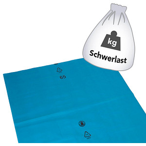4001553201018 - DEISS LDPE Abfallsäcke 260 Liter mit Seitenfalte lose blau T100 Seitenfaltensack lose mit extra Breite Maße (B+B x L) 650+550 x 1350 mm 1 Karton = 100 Stück