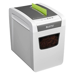 Leitz Aktenvernichter IQ Slim Home Office, 8001-00-00, Partikelschnitt 4x28mm (P-4), bis 10 Blatt 4002432118946 Leitz