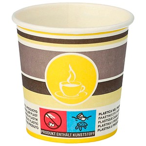 4250065901279 - PAPSTAR To Go Ja Einwegbecher Pappe 100 ml 60 mm Mehrfarbig 80 Stück