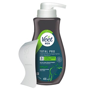 Veet Herren Enthaarungscreme - Brust, Rücken, Arme, Beine - 400 ml