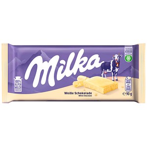Milka Weiße Schokolade 90g Tafel