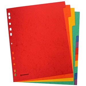 PBs Kartonregister 8671112-99, 12-teilig blanko, A4+, 225 g/m², farbige Taben, 12-teilig 9004546506379 PBs