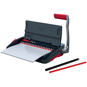 GBC CombBind® CB12 manuelles Plastikbindegerät A4, 21-Ringe, 165 Blatt binden, 12 Blatt stanzen