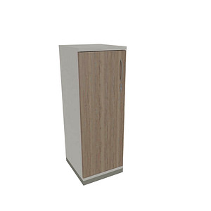 4260429763825 - fm Aktenschrank Sidney 4260429763825 weiß eiche natur 2 Fachböden 400 x 442 x 1133 cm