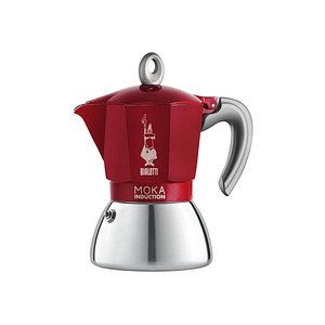 BIALETTI MOKA INDUCTION Espressokocher rot, 2 Tassen