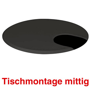 Kerkmann Move 1 Kabeldurchführung 6,0 cm schwarz