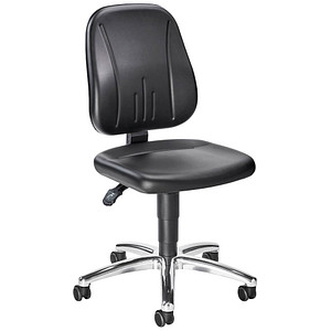 4016849541679 - Arbeitsdrehstuhl Basic schwarz   silber bis 120kg 4016849541679 bimos