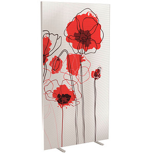PAPERFLOW Trennwand easyScreen Garden Factory, 61147 bunt 94,0 x 173,4 cm, 1 St.