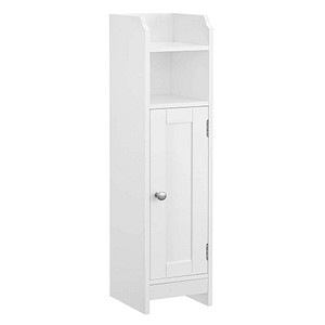 0194343021645 - Songmics - vasagle Toilettenschrank Badezimmerschrank Badschrank schmales Badregal verstellbare Ablagen platzsparend einfache Montage weiß von
