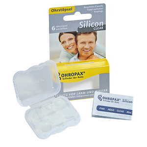 OHROPAX® Silicon CLEAR Ohrstöpsel 23 dB Silikon, 6 St.