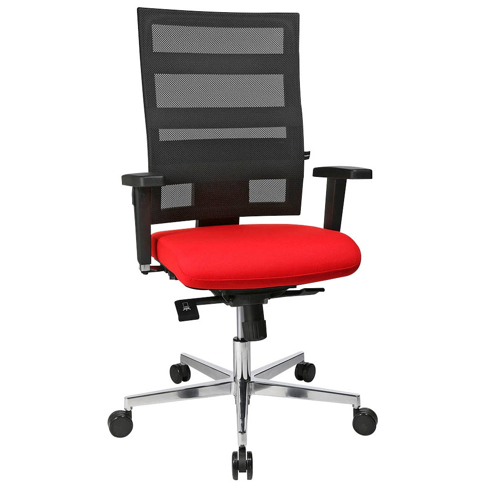Topstar Bürostuhl Sitness X-Pander Plus, SI959WGT310 Stoff rot, Gestell ...