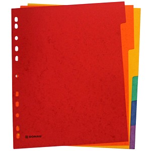 PBs Kartonregister 8671106-99, 6-teilig blanko, A4+, 225 g/m², farbige Taben, 6-teilig 9004546506355 PBs