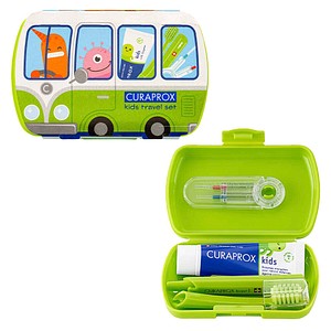 Curaprox Zahnbürste Kids Travel-Set - 1 Set - Grün