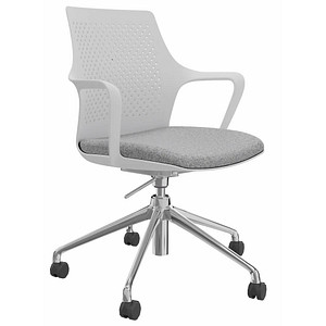 4260761570228 - Konferenzstuhl Eta 4260761570228 hellgrau weiß Kunststoff