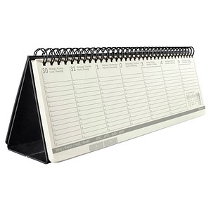 4004360771828 - Tischkalender Conceptum 2026 C2680 Querformat 132 Seiten 1 Jahr auf 2 Seiten unten Woche oben Notizseite PEFC®-Papier Kunststoff schwarz