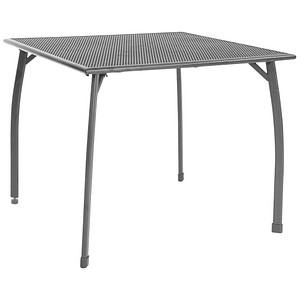 4009977885548 - Greemotion Gartentisch Tisch Toulouse 90 x 74 x 90 cm Grau Anthrazit Metall