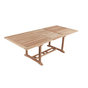 Image of Garden Pleasure Gartentisch SOLO natur rechteckig 100,0 x 180,0 / 240,0 x 75,0 cm