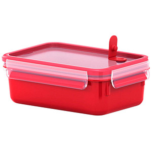 4009049444628 - Lunchbox ZE-KOM Emsa Mikrowellendose Lunchbox 08 Liter Rot Transparent Clip & Micro 517772 517772 4009049444628