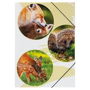 4009212063144 - Gummizugmappe A3 PP Native Waldtiere 4009212063144 Pagna