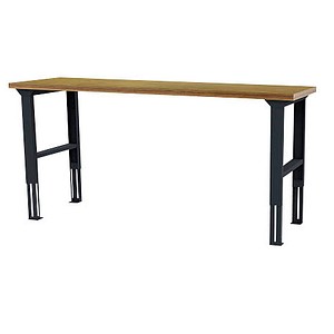 Simplaflex® Systemeinrichter Werkbank anthrazit, RAL 7016 200,0 x 60,0 x 76,0 - 106,0 cm