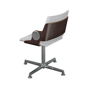 Besuchersessel weiß Leder