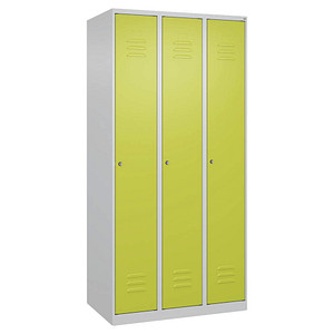 4067521365434 - Spind Classic Plus clowngrün lichtgrau 080000-30-S10030 3 Schließfächer 900 x 500 x 1850 cm 4067521365434 C+P-Möbel