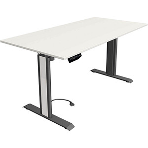 4044917449213 - Move 1 advance elektrisch höhenverstellbarer Schreibtisch weiß rechteckig T-Fuß-Gestell grau 1600 x 800 cm 4044917449213 Kerk