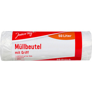 4306188378303 - Müllbeutel 14447853 transparent 50 Liter mit Griff 4306188378303 20 Stück