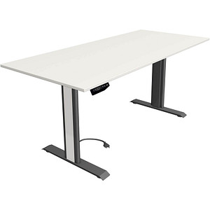 4044917449220 - Move 1 advance elektrisch höhenverstellbarer Schreibtisch weiß rechteckig T-Fuß-Gestell grau 1800 x 800 cm 4044917449220 Kerk