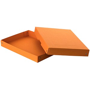 Falken Aufbewahrungsbox PureBox Pastell 22001832, mit Deckel, Pappe pastellorange 4014481245245 Falken